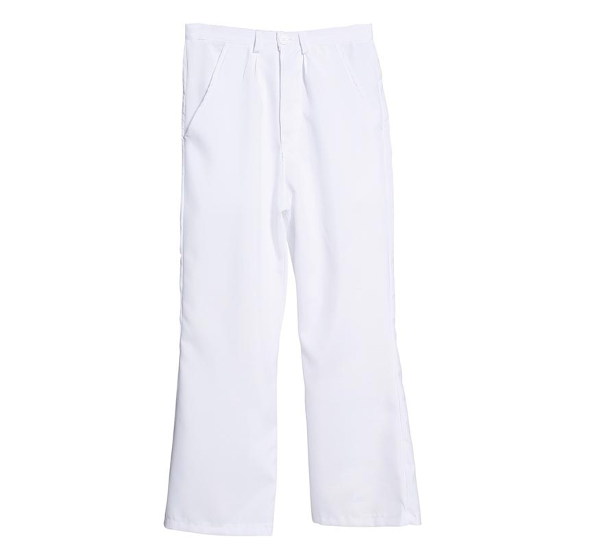 Translation missing: en.Pantalón Blanco de Disco para Hombre