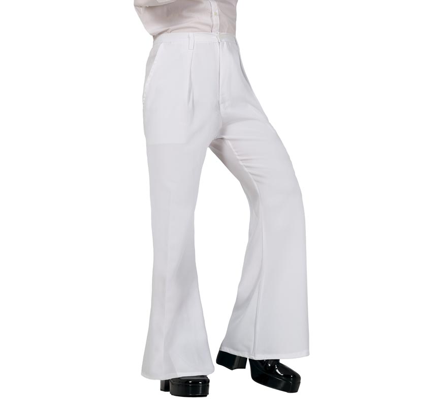 Translation missing: en.Pantalón Blanco de Disco para Hombre