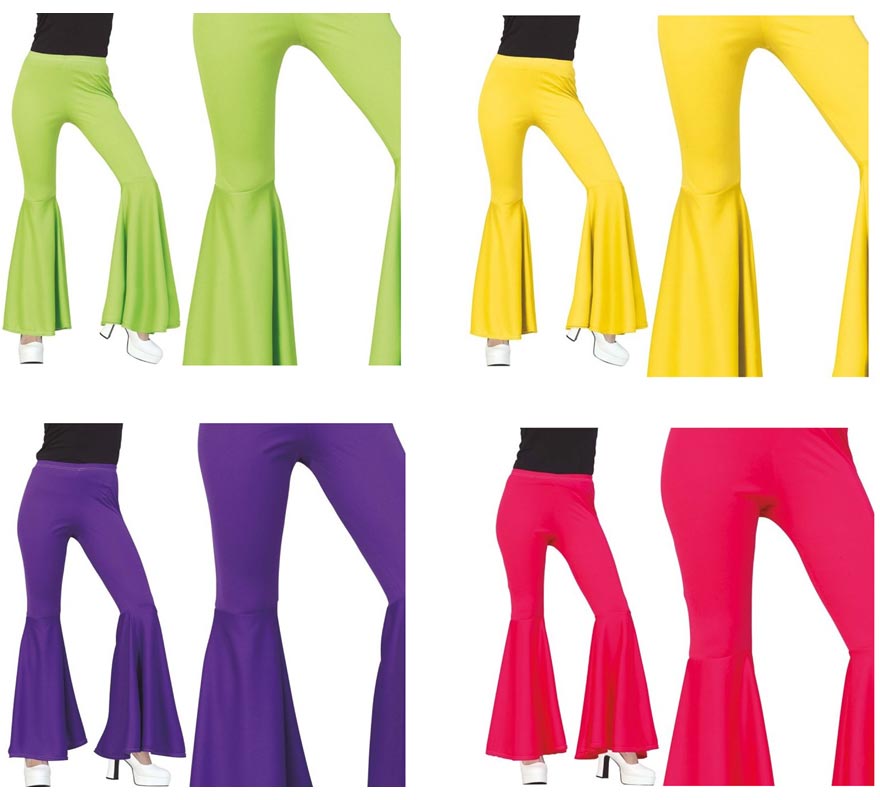 Translation missing: en.Pantalón Campana Elástico Talla M (Medium) en varios colores para mujer