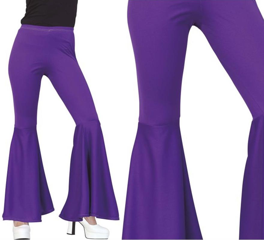Pantalón Campana Elástico Talla M (Medium) en varios colores para mujer