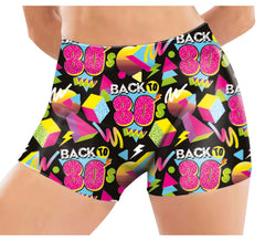 Back to 80s Women's Stretch Shorts