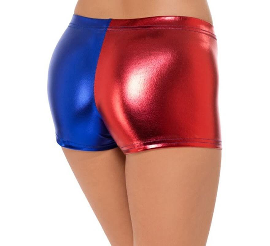 Pantalón de Bufón Rojo y Azul para mujer