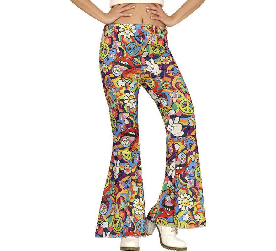 Translation missing: en.Pantalón Hippie Paz y Amor para mujer