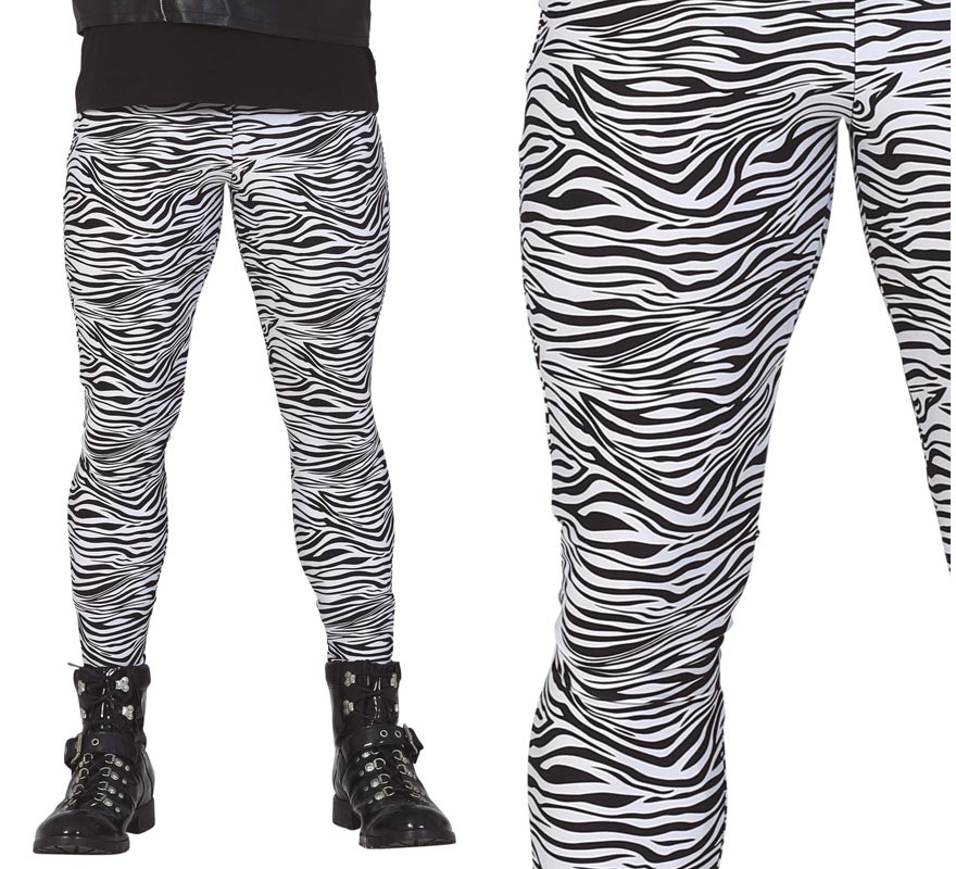 Pantalón Rock con Estampado de Cebra