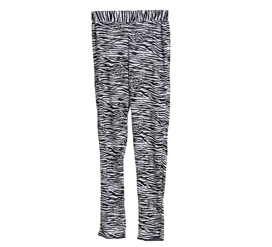 Pantalón Rock con Estampado de Cebra