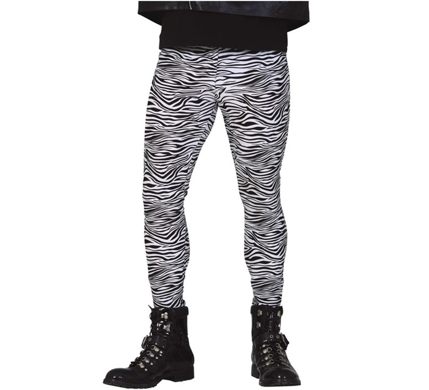Pantalón Rock con Estampado de Cebra