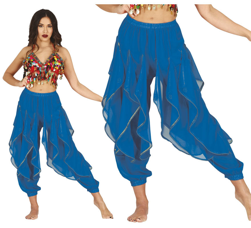 Translation missing: en.Pantalones Danza del Vientre azul para mujer