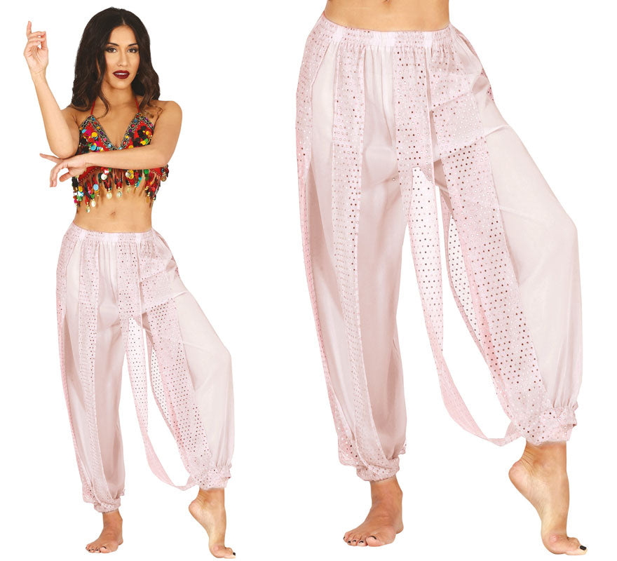 Translation missing: en.Pantalones Danza del Vientre blanco para mujer