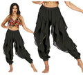 Pantalones Danza del Vientre negro para mujer