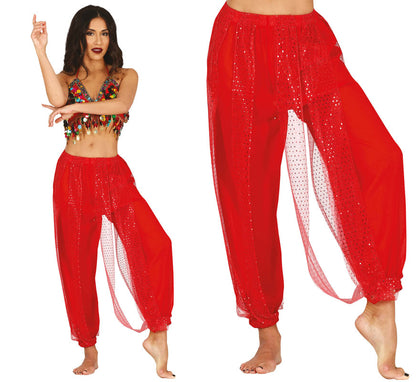 Pantalones Danza del Vientre Rojo