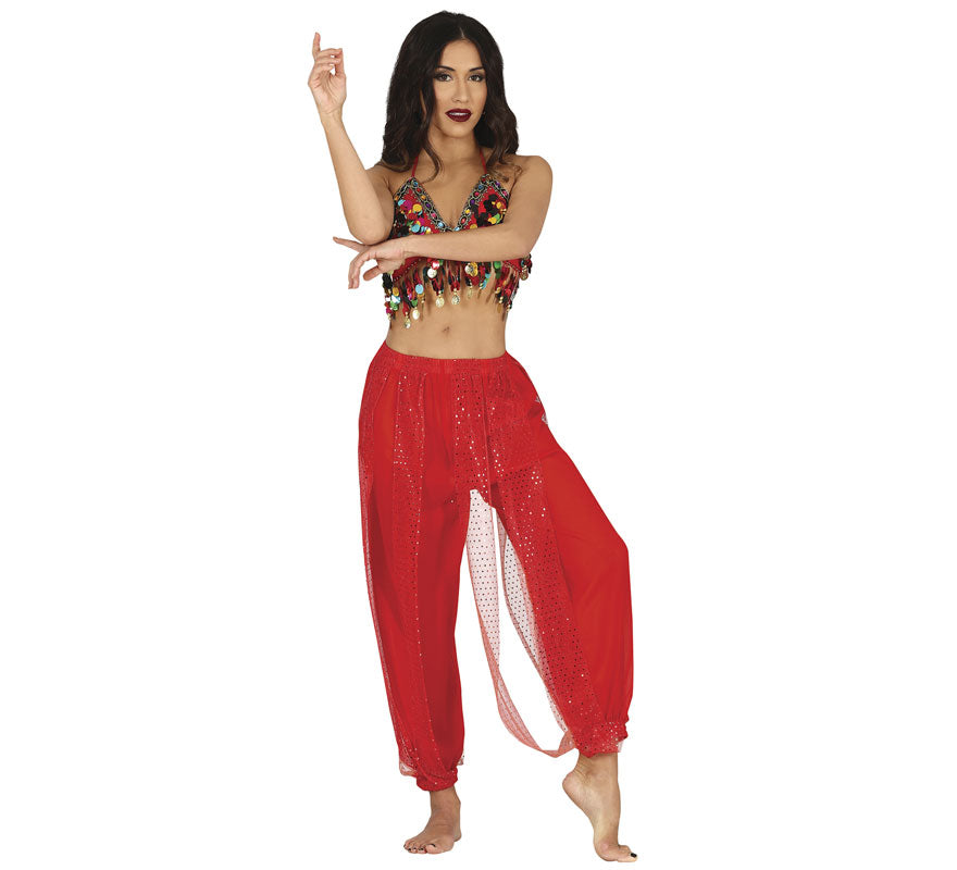 Pantalones Danza del Vientre Rojo