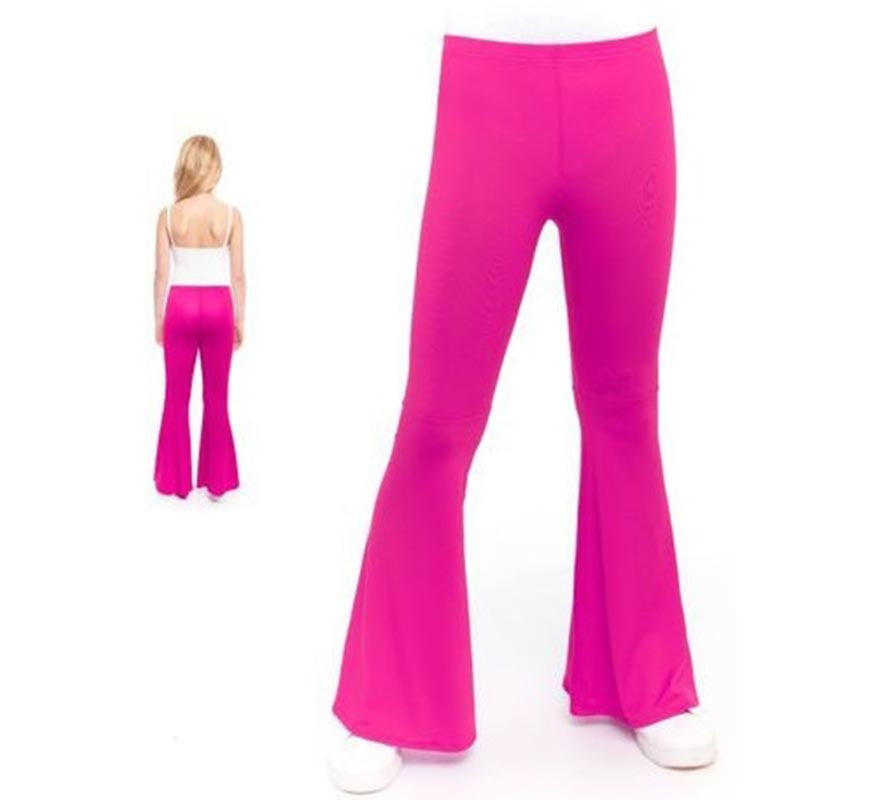 Translation missing: en.Pantalones de Campana de Punto color Fucsia para niños