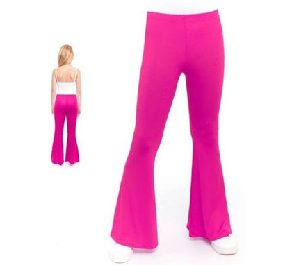 Pantalones de Campana de Punto color Fucsia para niños