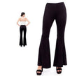 Pantalones de Campana de Punto color Negro para mujer