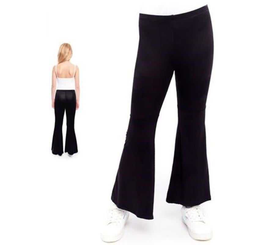 Translation missing: en.Pantalones de Campana de Punto color Negro para niños