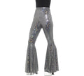 Pantalones de Campana Plateados para mujer