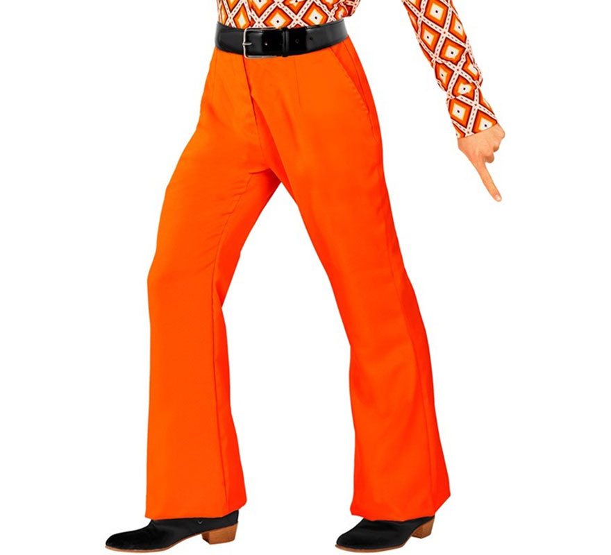 Translation missing: en.Pantalones Disco Años 70 naranja para hombre