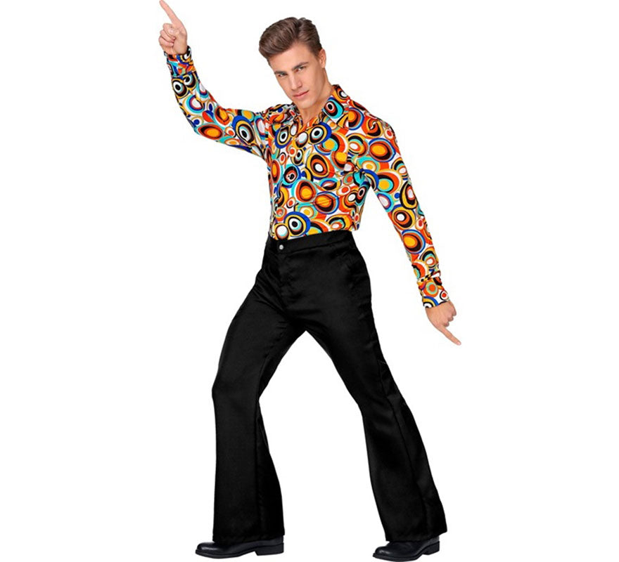 Translation missing: en.Pantalones Disco Años 70 negro para hombre
