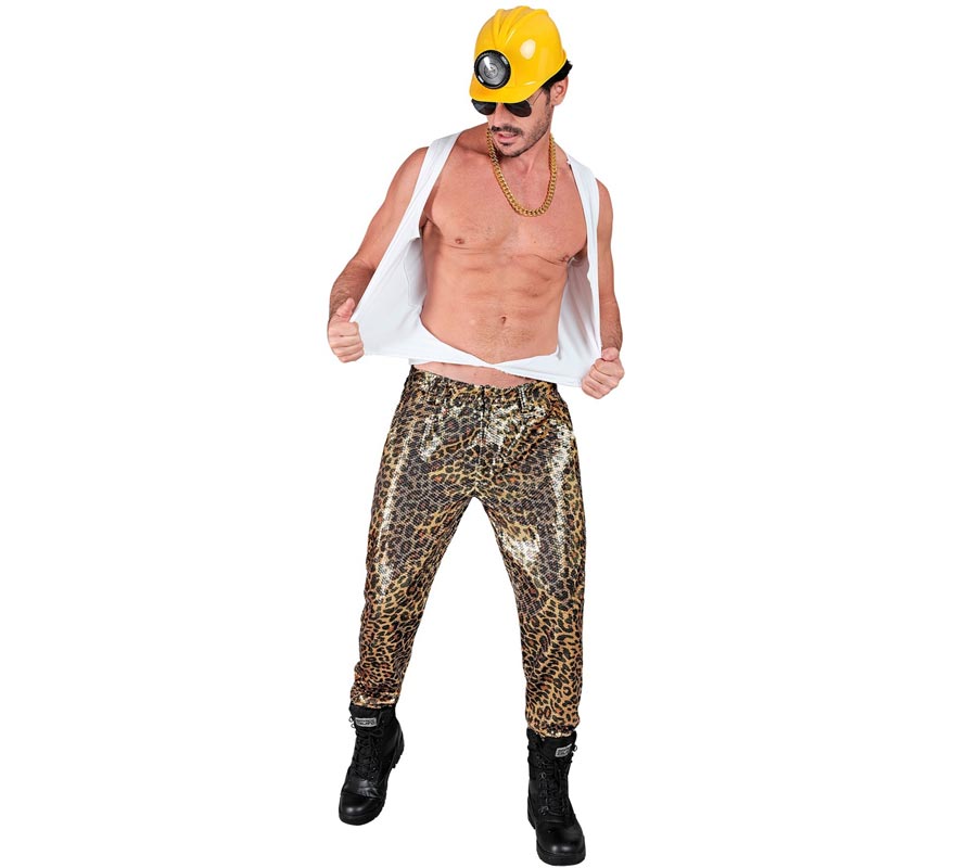 Translation missing: en.Pantalones Fiesta animal print leopardo para hombre
