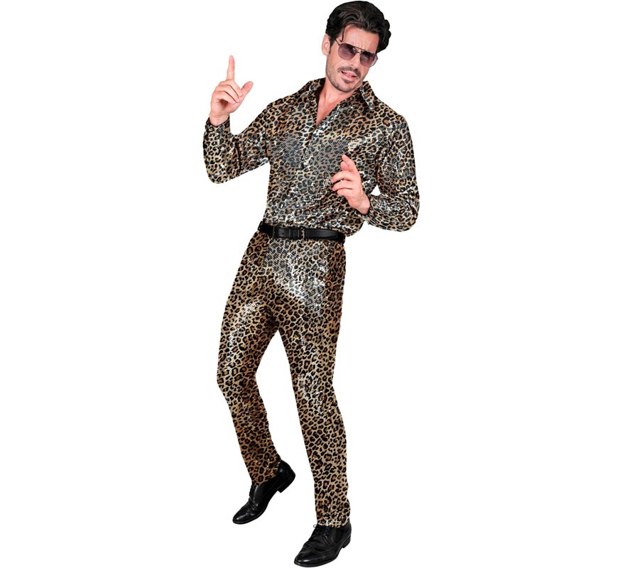 Translation missing: en.Pantalones Fiesta animal print leopardo para hombre