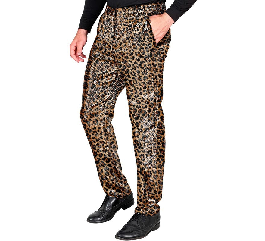 Pantalones Fiesta animal print leopardo para hombre