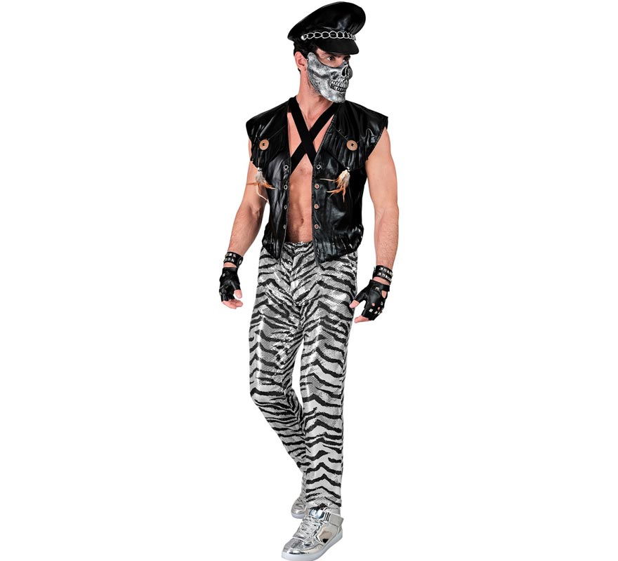 Pantalones Fiesta animal print plateado para hombre