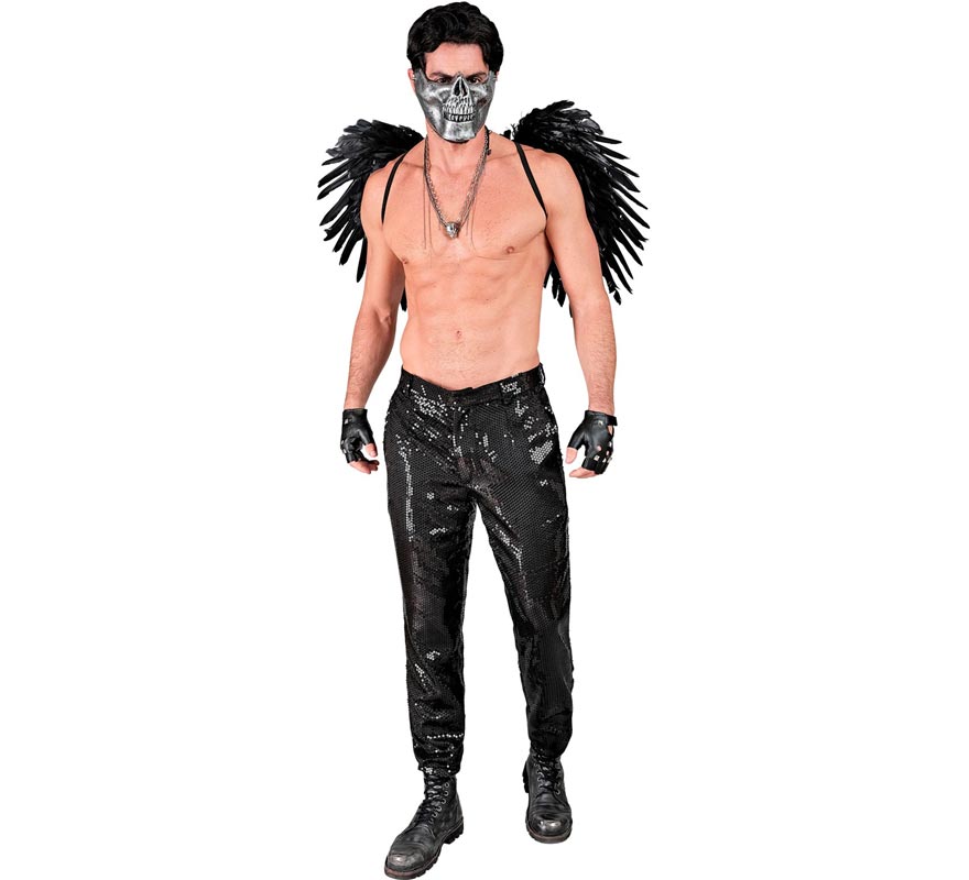 Pantalones negro con lentejuelas para hombre
