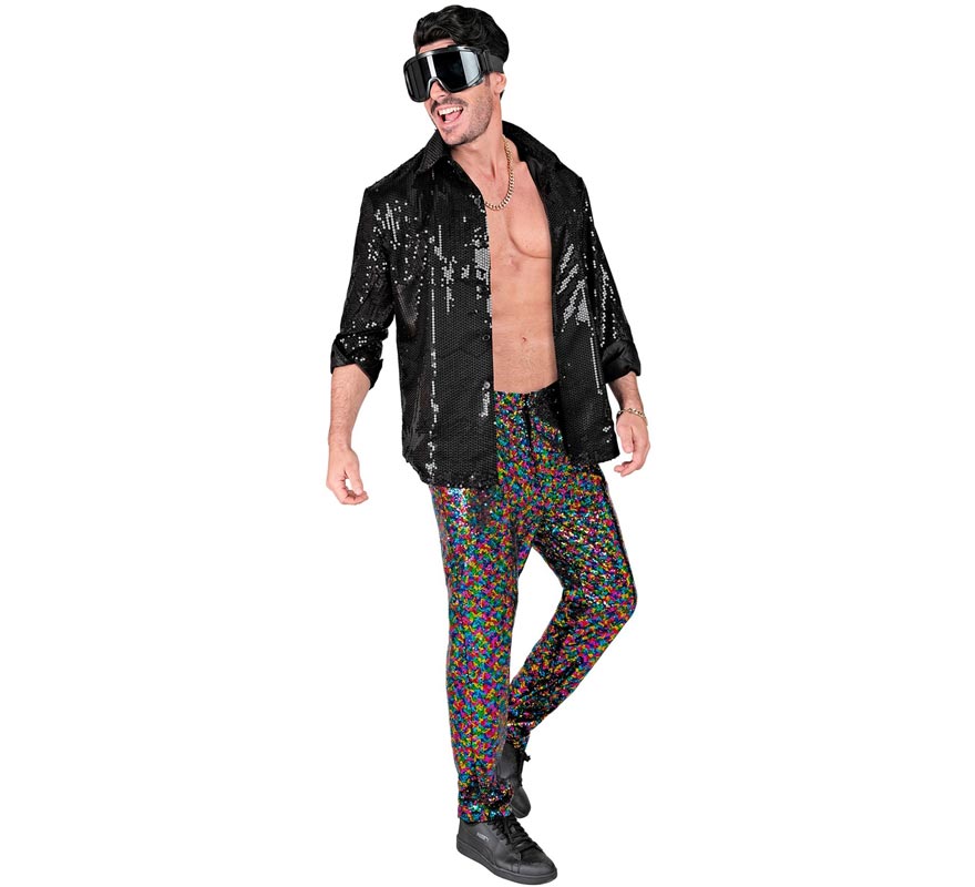 Translation missing: en.Pantalones puntos multicolor para hombre