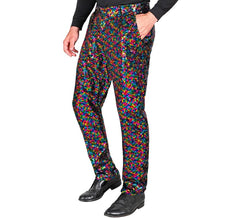 Multicolor dot pants for men