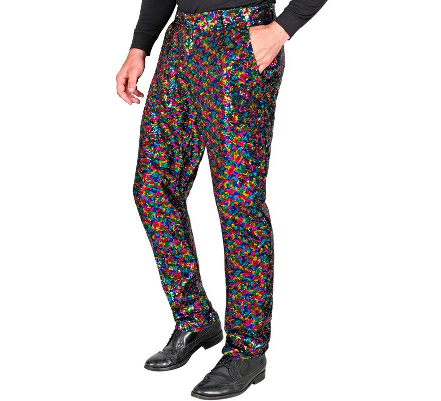 Translation missing: en.Pantalones puntos multicolor para hombre