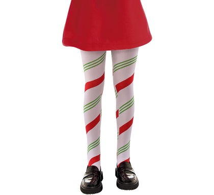 Panty a Rayas Lazo Navidad Infantiles