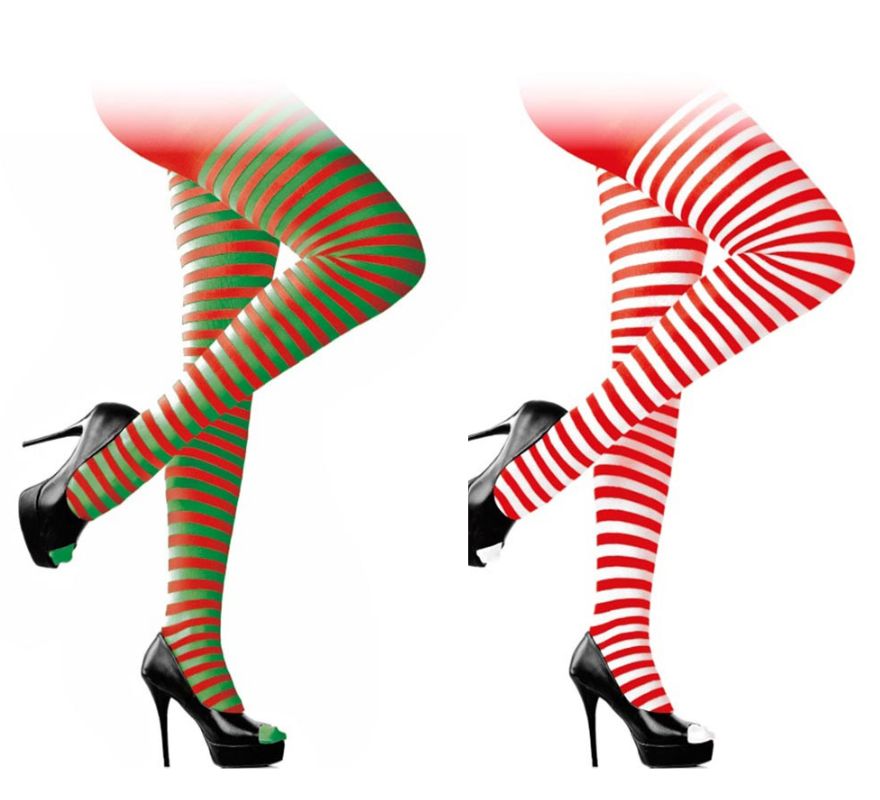 Panty a Rayas Rojo Adulto en varios colores