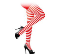 Panty a Rayas Rojo Adulto en varios colores