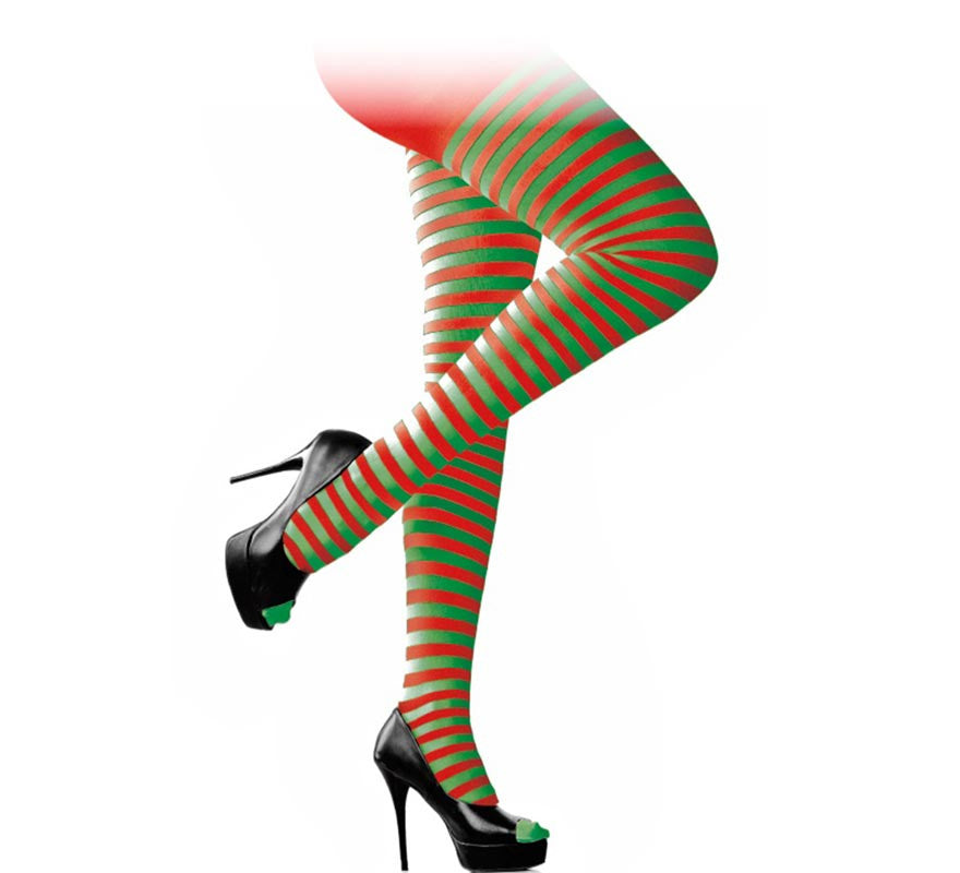 Panty a Rayas Rojo Adulto en varios colores