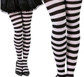Pantys a rayas blancas y negras