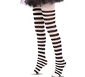 Pantys a rayas blanco y negro infantil
