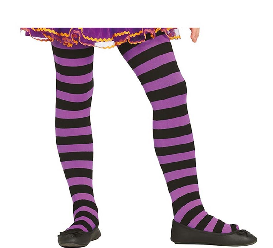 Pantys a Rayas en varios colores infantil de 7 a 12 años
