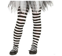 Striped tights in various colors for children from 7 to 12 years