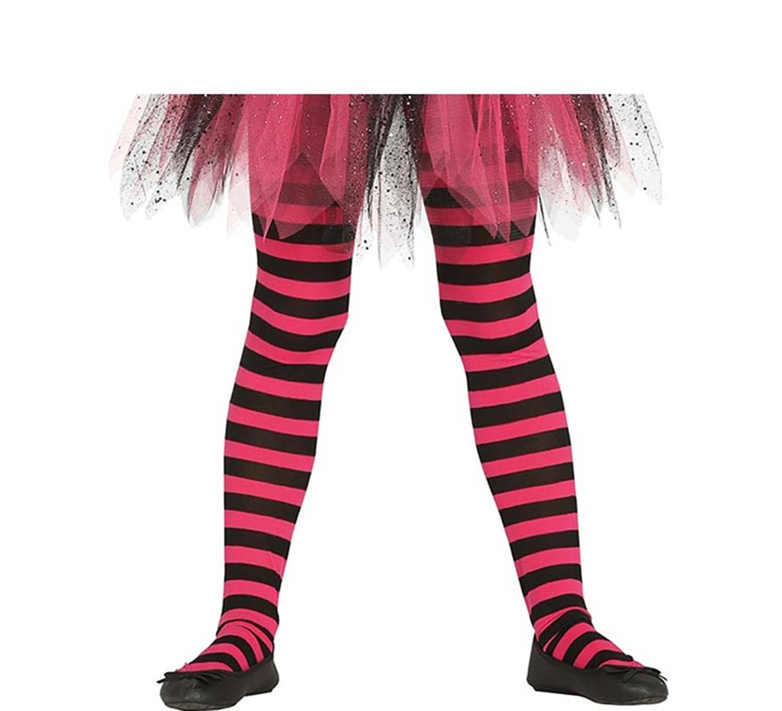 Pantys a Rayas en varios colores infantil de 7 a 12 años