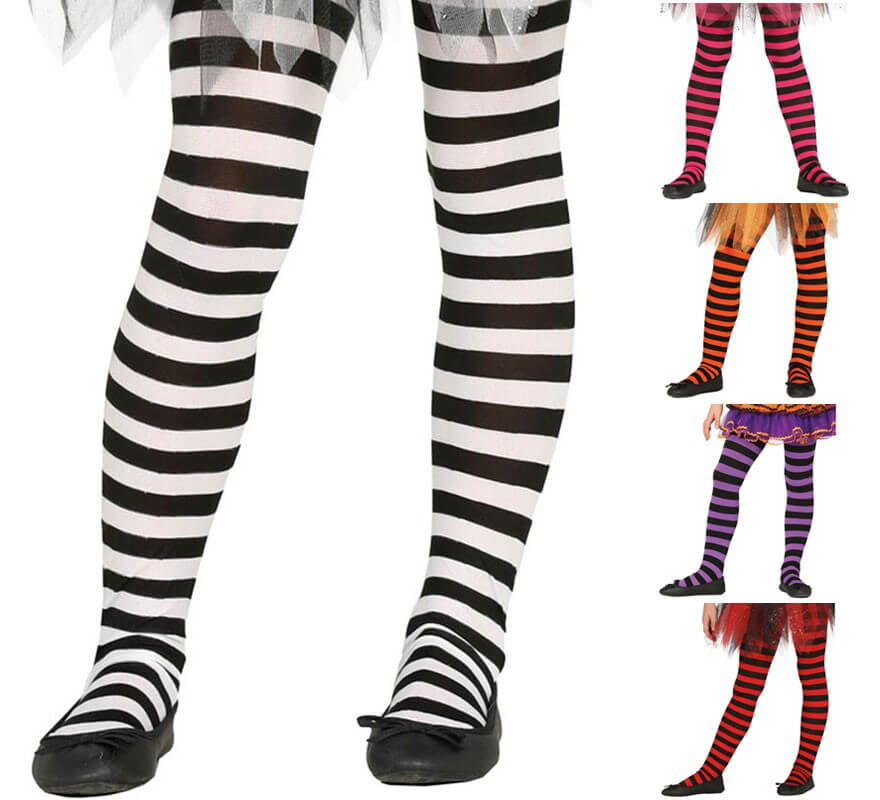 Pantys a Rayas en varios colores infantiles de 3 a 6 años