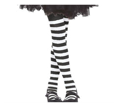 Striped tights in various colors for children ages 3 to 6