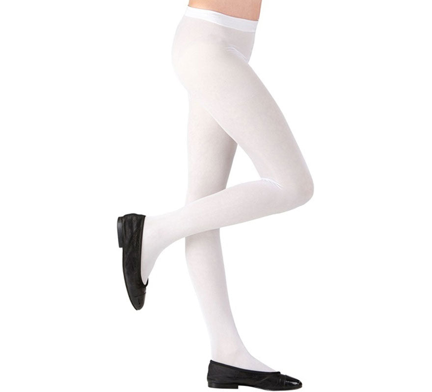 Pantys blancos de 40 DEN para niña