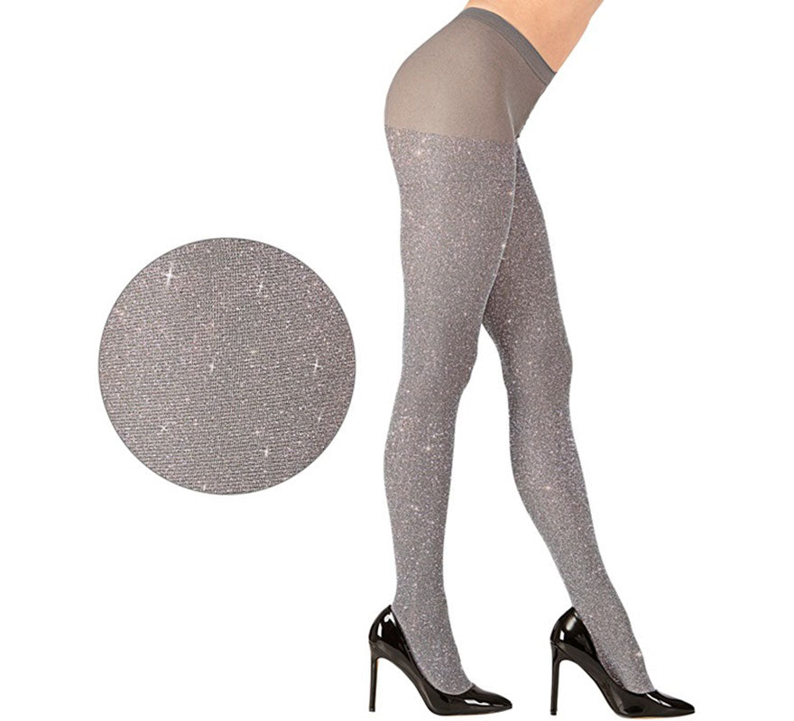 Translation missing: en.Pantys Brillantes plateados de 40 DEN para mujer