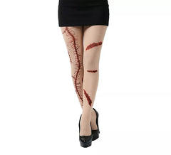 Pantyhose with simulated scars