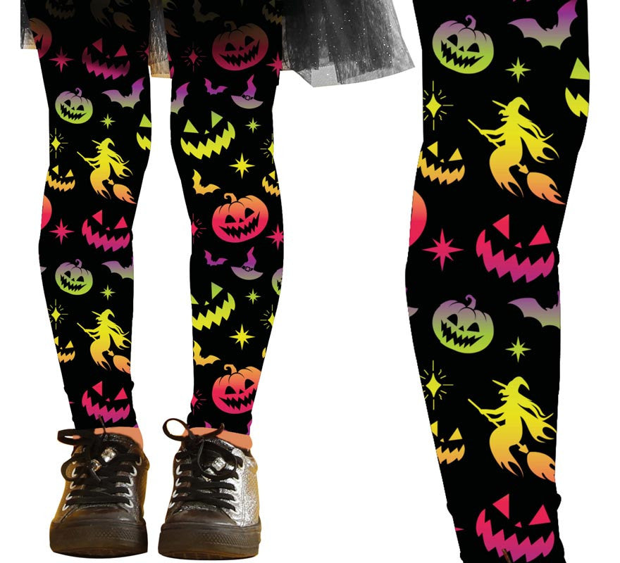 Pantys de Halloween multicolor Infantiles