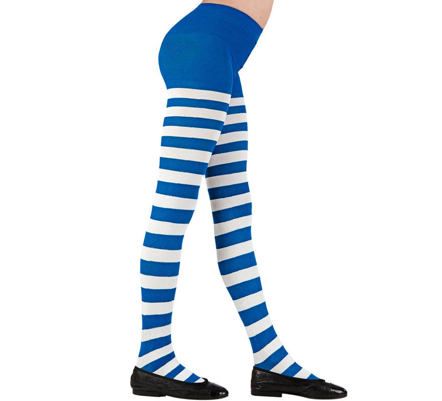 Translation missing: en.Pantys de Rayas Blancas y Azules 70 deniers Infantiles