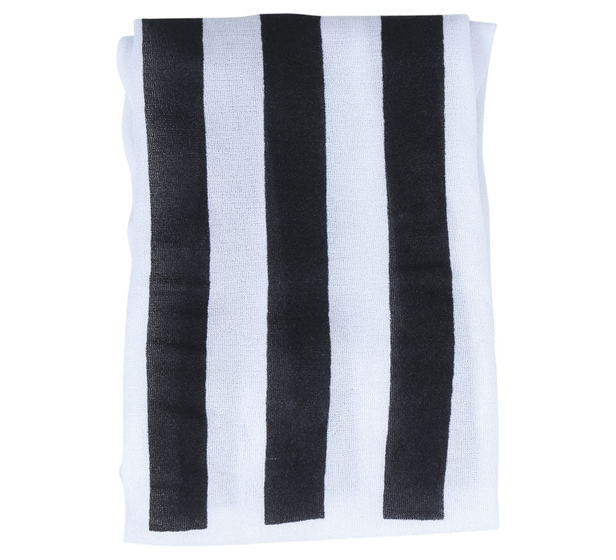 Pantys de Rayas Negras y Blancas Verticales Adulto