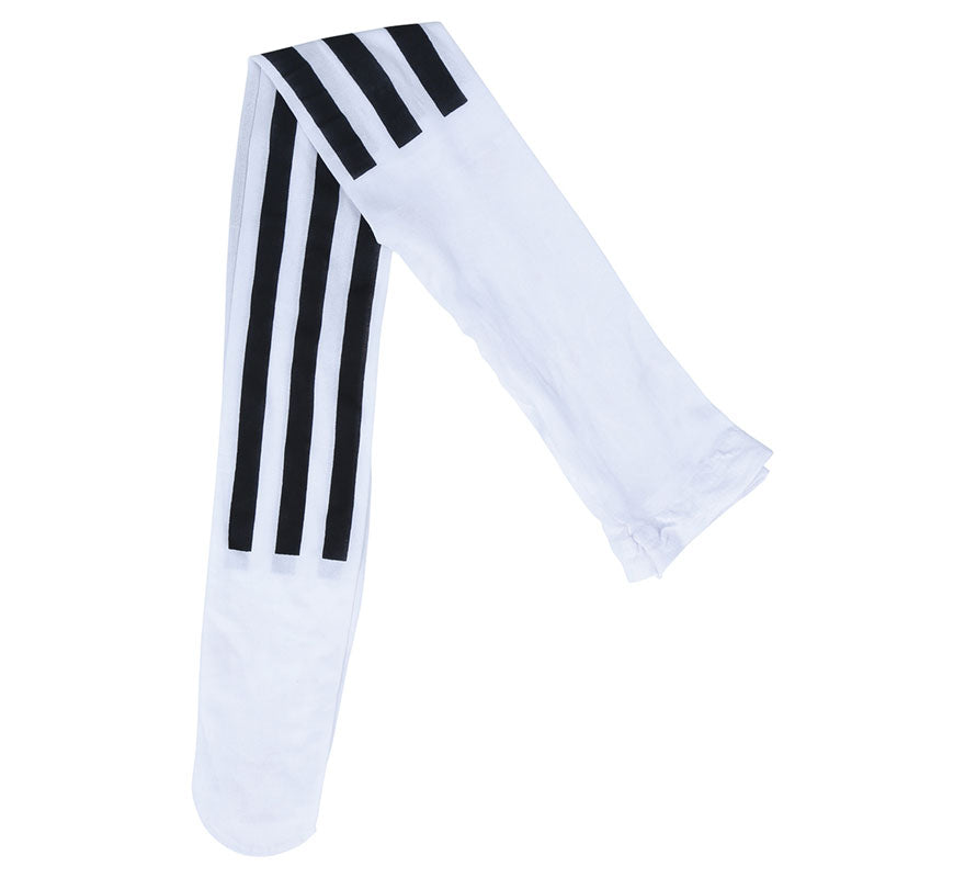 Pantys de Rayas Negras y Blancas Verticales Adulto