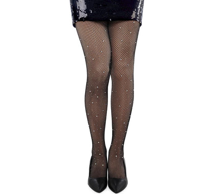 Pantys de Red negro con Gemas