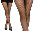 Pantys de Rejilla negros Brillantes
